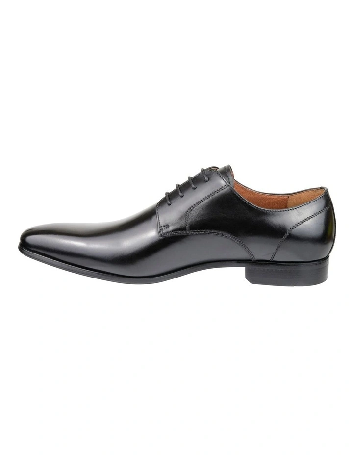 Kabul Plain Toe Derby Shoes in Black image 5