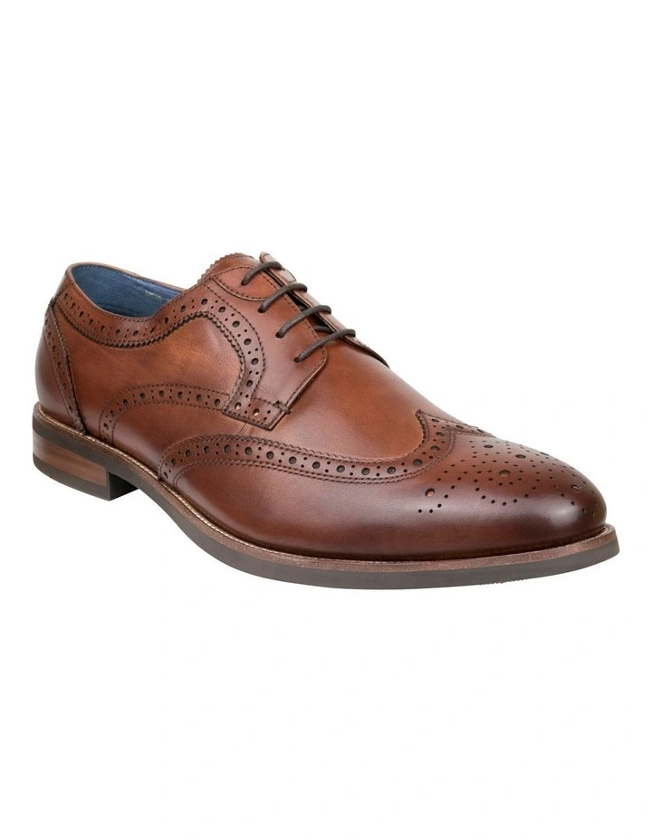 Arcus Wingtip Dress Shoe in Tan image 1