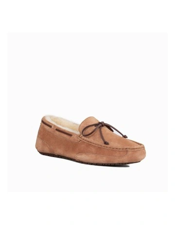 Levi Water Resistant Moccasins Loafers in Chestnut
