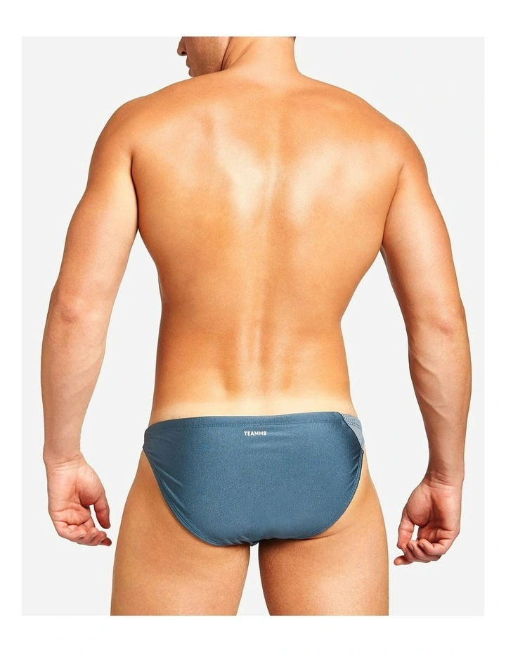 Bass Mesh Swim Brief in Steel Blue image 4