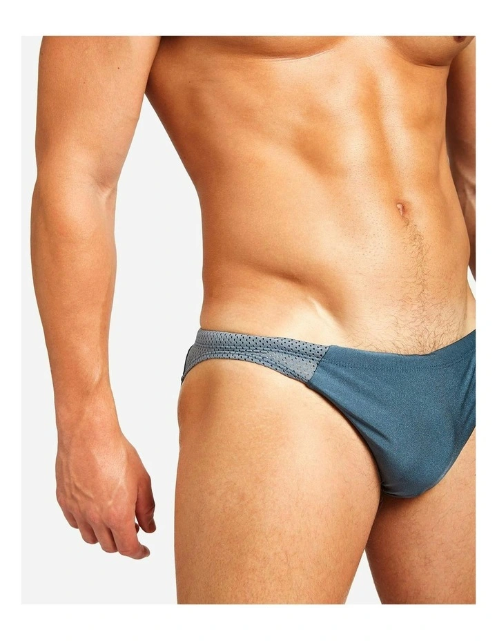 Bass Mesh Swim Brief in Steel Blue image 5