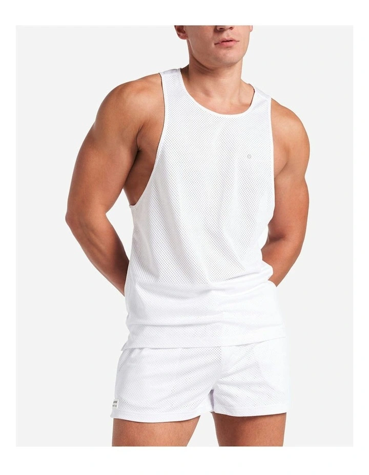 S.S.C. Mesh Tank in White image 1