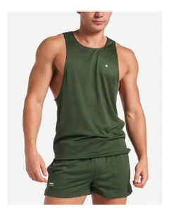 S.S.C. Mesh Tank in Forest Green