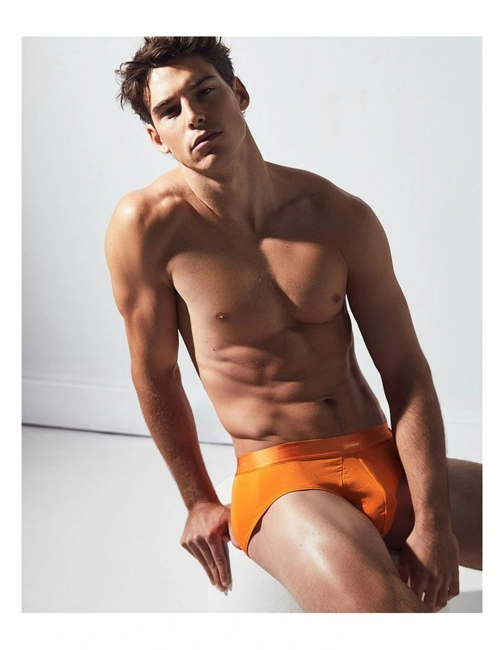 You Bamboo Brief in Orange Peel image 4