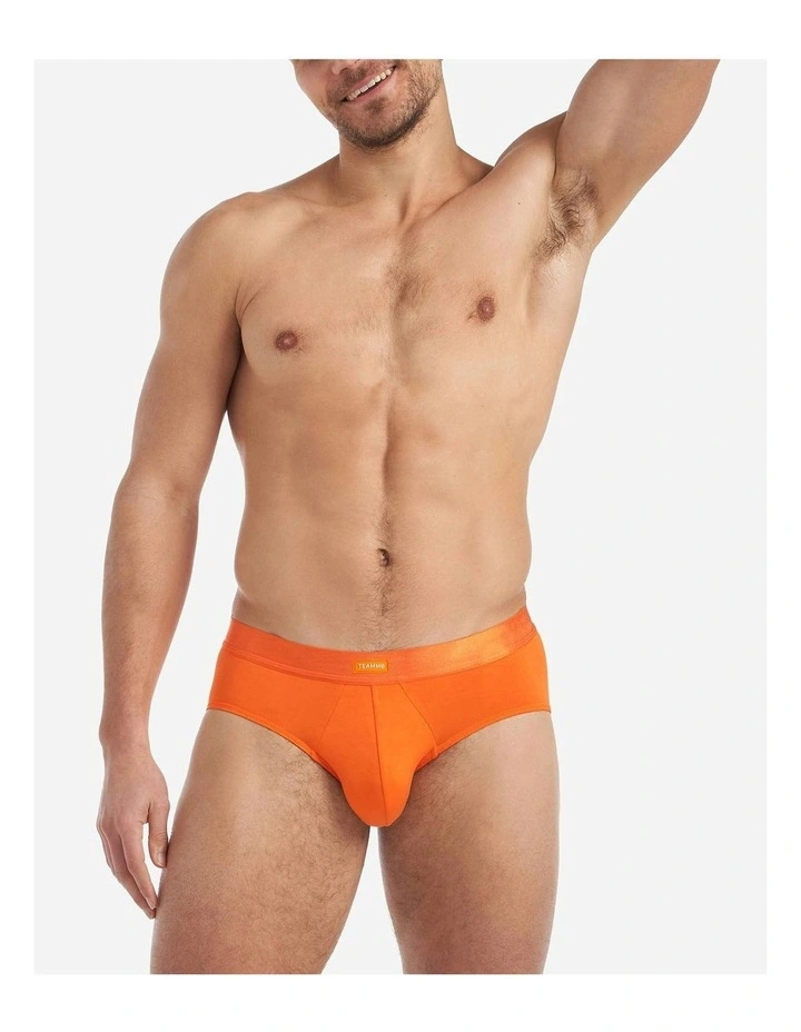 You Bamboo Brief in Orange Peel image 6