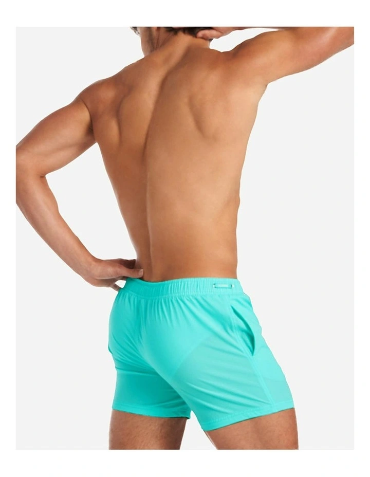 Grid Swim Short in Bondi Blue image 4