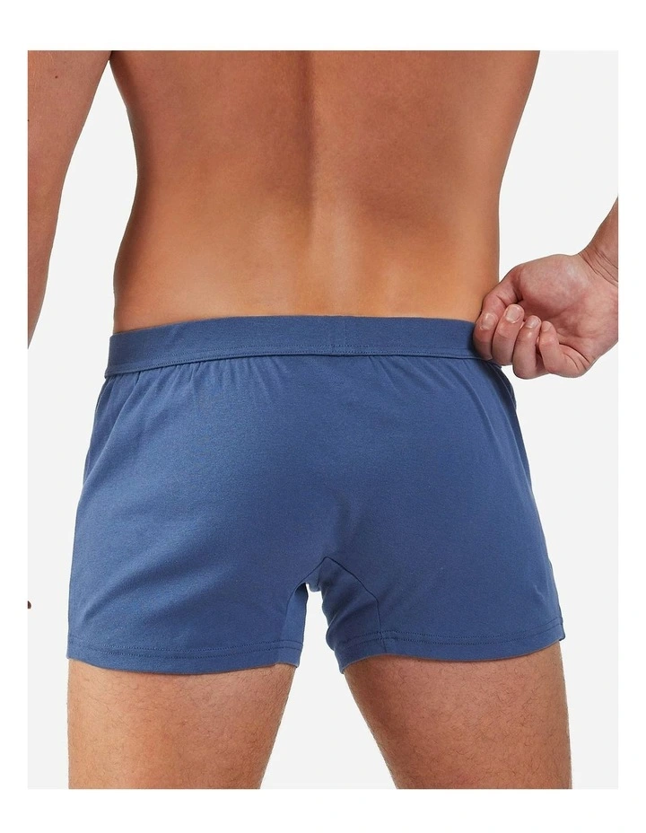 Cotton Boxer Short in Navy image 4