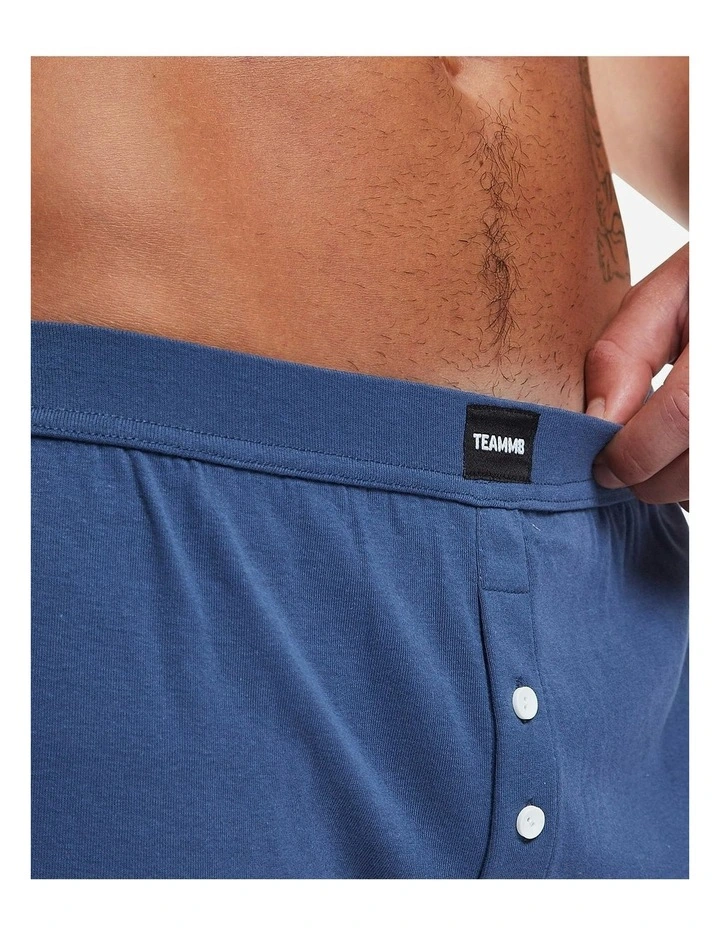 Cotton Boxer Short in Navy image 5