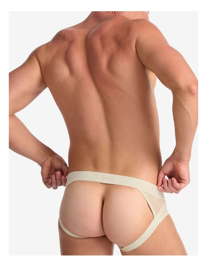 Score Sheer Jock in Cloud Cream image 2
