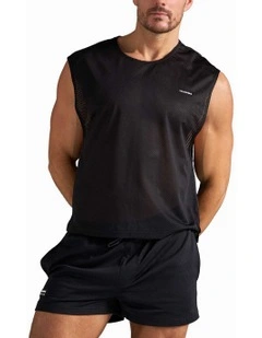 Sydney Social Club Muscle Tank in Black