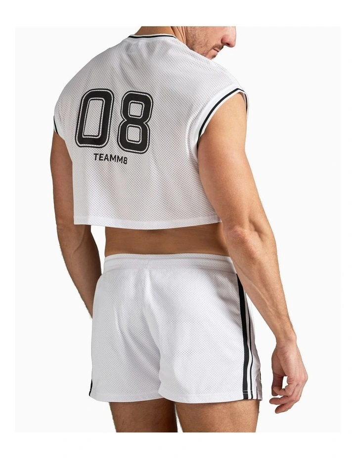 S.S.C. Fraternity Crop Muscle Tank in White image 2