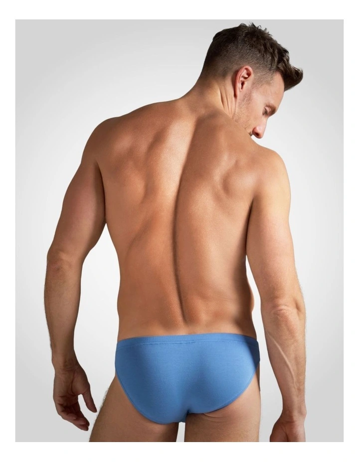 Body Bamboo Bikini Brief in Blue Haven image 2