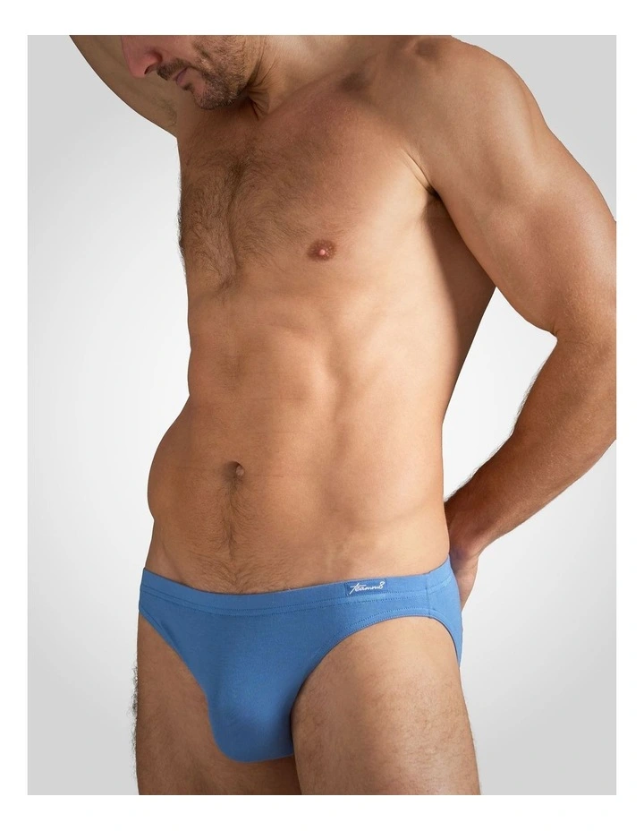 Body Bamboo Bikini Brief in Blue Haven image 3