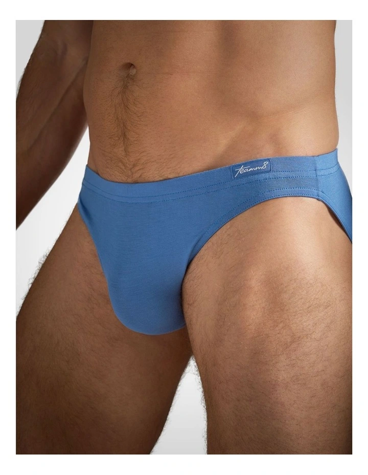 Body Bamboo Bikini Brief in Blue Haven image 4