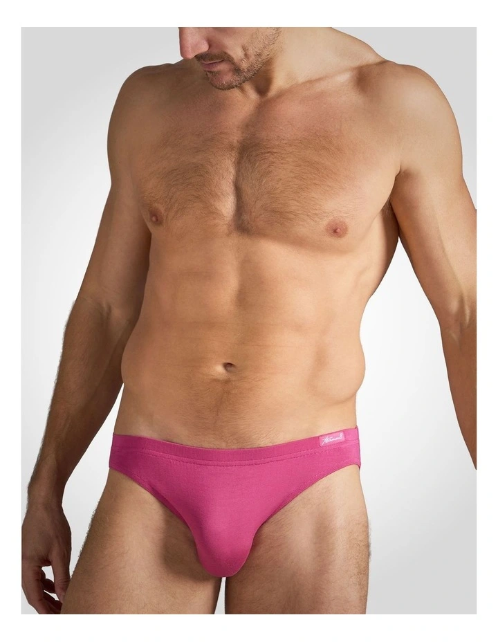 Body Bamboo Bikini Brief in Pink image 1