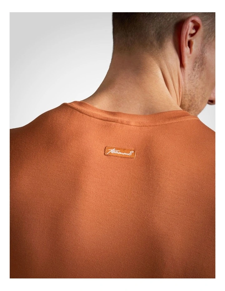 Body Bamboo Crop Tee in Bronze image 4