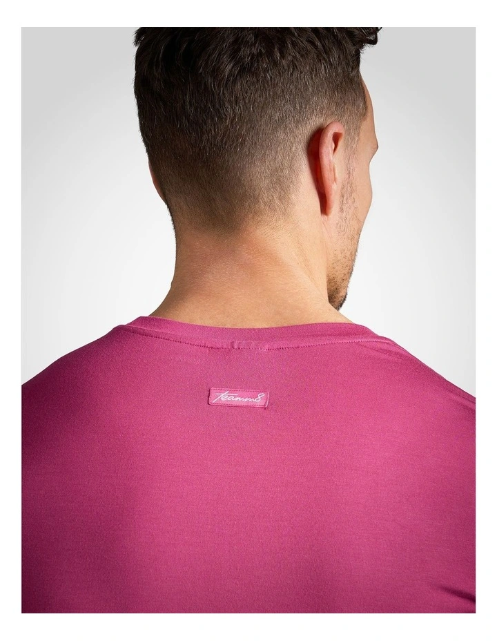 Body Bamboo Crop Tee in Pink image 4