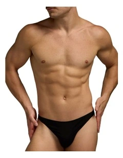 Flirt Cotton Thong in Black