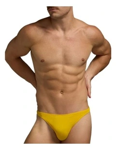 Flirt Cotton Thong in Yellow