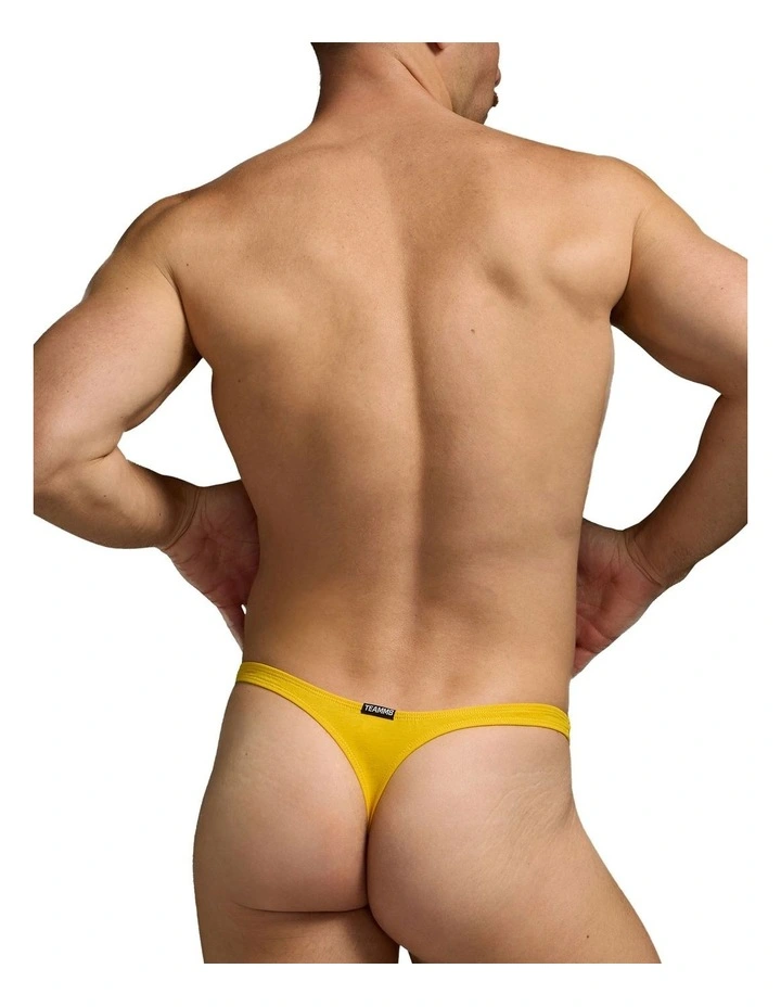 Flirt Cotton Thong in Yellow image 2