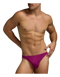 Flirt Cotton Thong in Purple