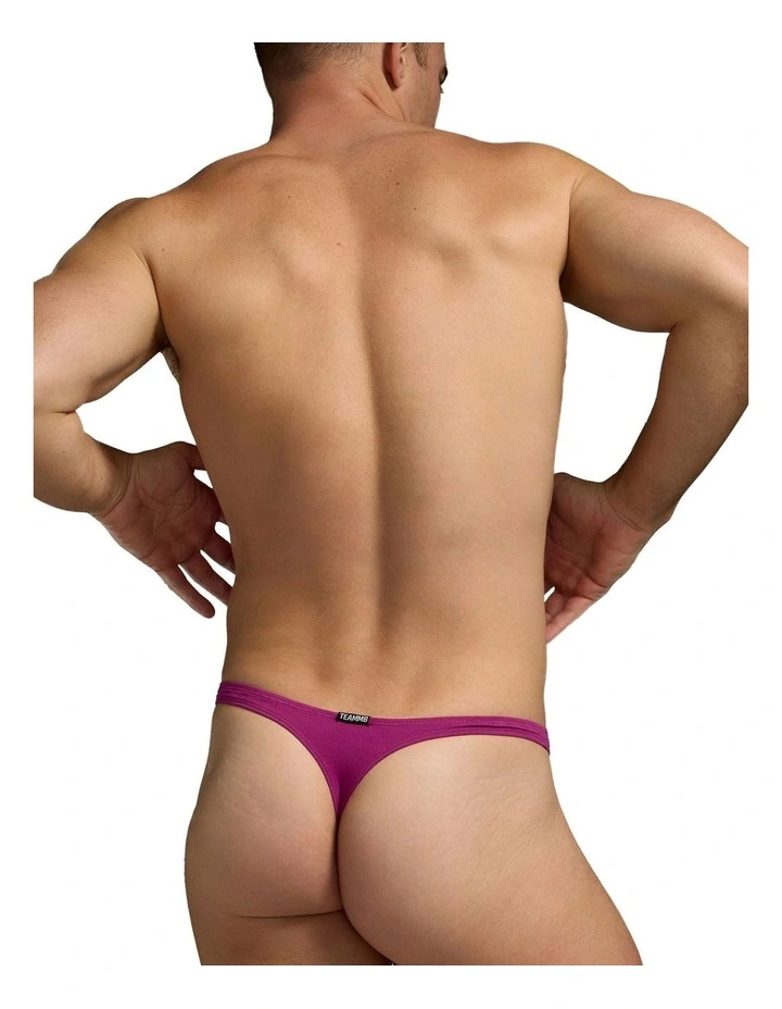 Flirt Cotton Thong in Purple image 2