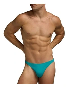 Flirt Cotton Thong in Teal
