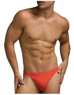 Flirt Cotton Thong in Orange