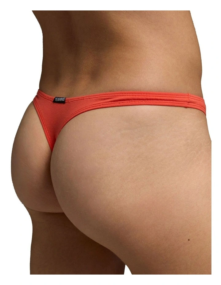 Flirt Cotton Thong in Orange image 4