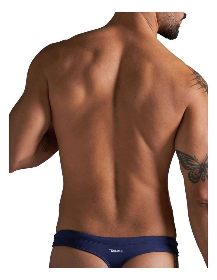 Standard Swim Thong in Navy image 2