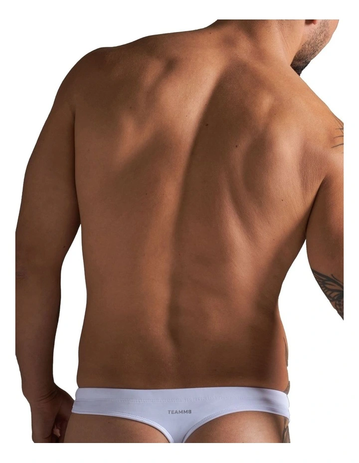 Standard Swim Thong in White image 2