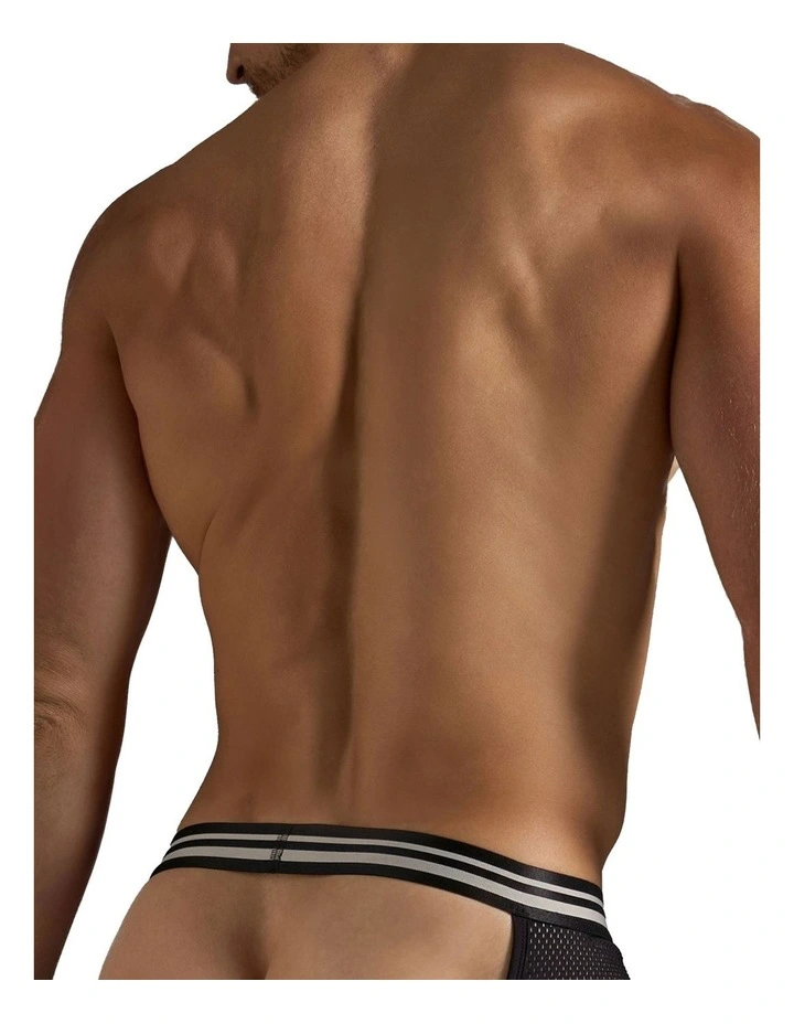 Racer Mesh Jockstrap in Jet Black image 2