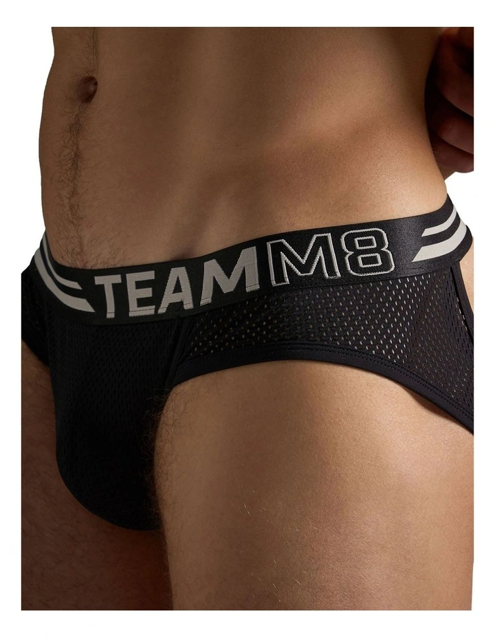 Racer Mesh Jockstrap in Jet Black image 4