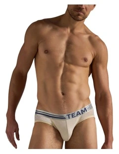 Racer Mesh Jockstrap in Ecru