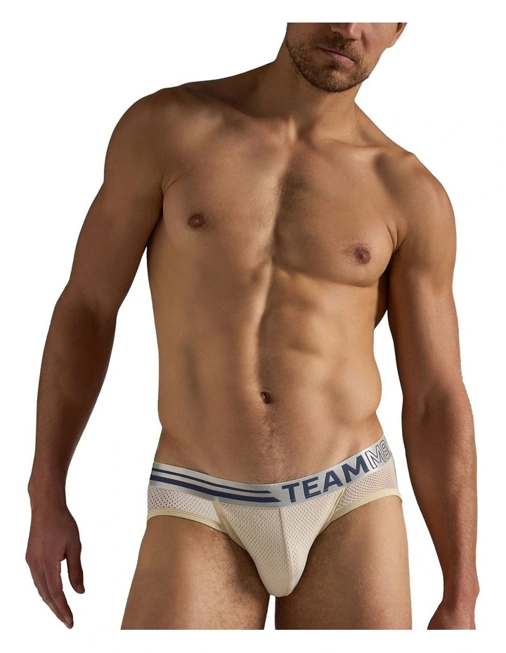 Racer Mesh Jockstrap in Ecru image 1