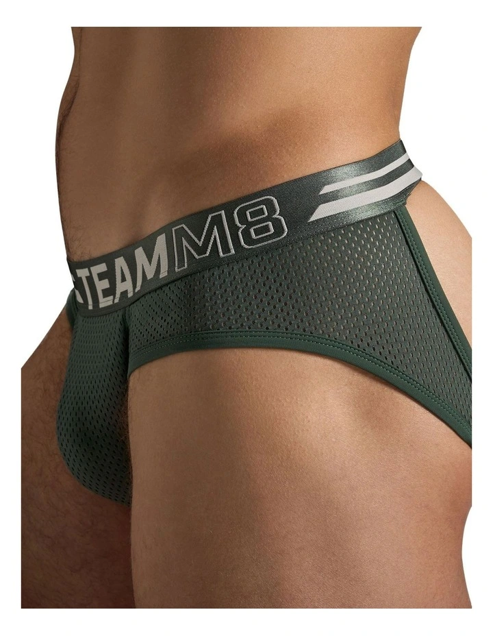 Racer Mesh Jockstrap in Hunter Green image 4