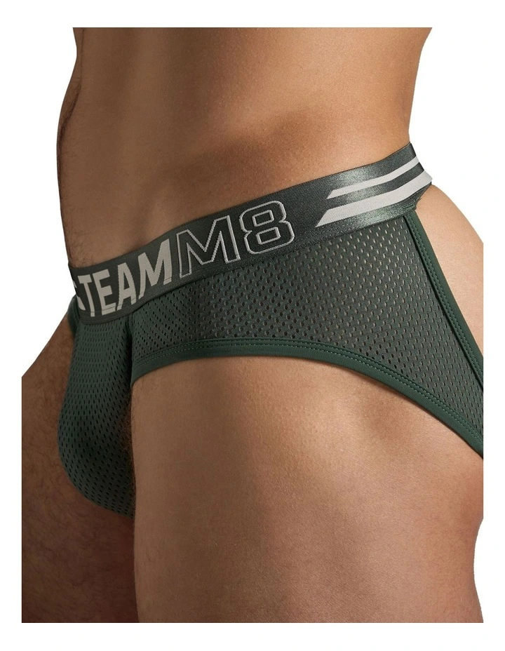 Racer Mesh Jockstrap in Hunter Green image 4