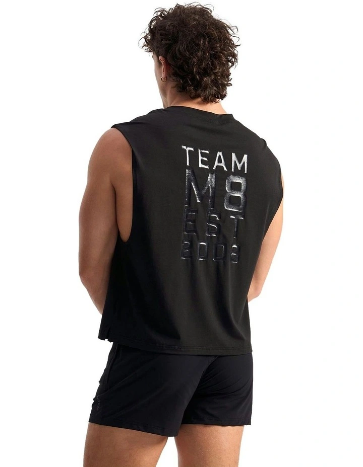 Strike Muscle Tank in Black image 2