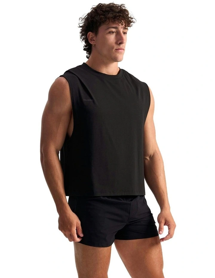 Strike Muscle Tank in Black image 3