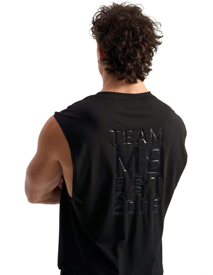 Strike Muscle Tank in Black image 4