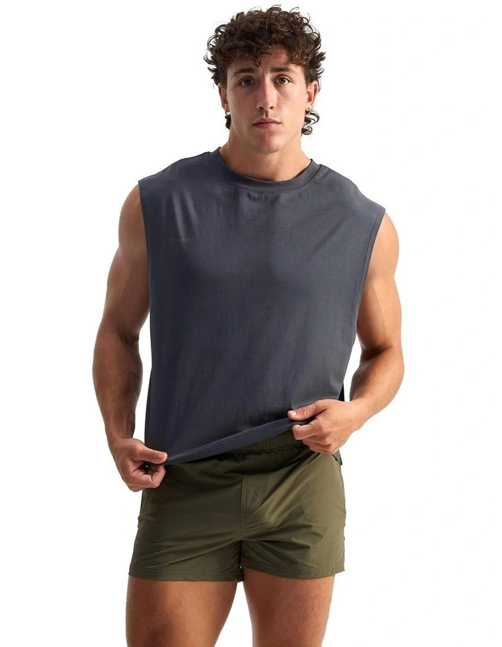 Strike Muscle Tank in Gunmetal image 5