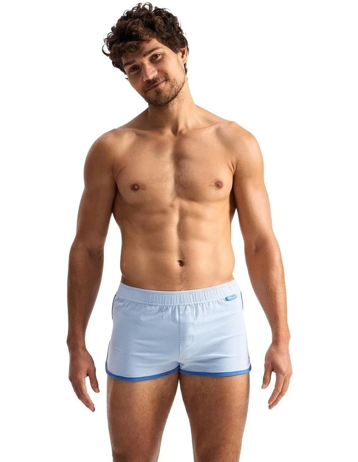 Retro Shorts in Blue image 1