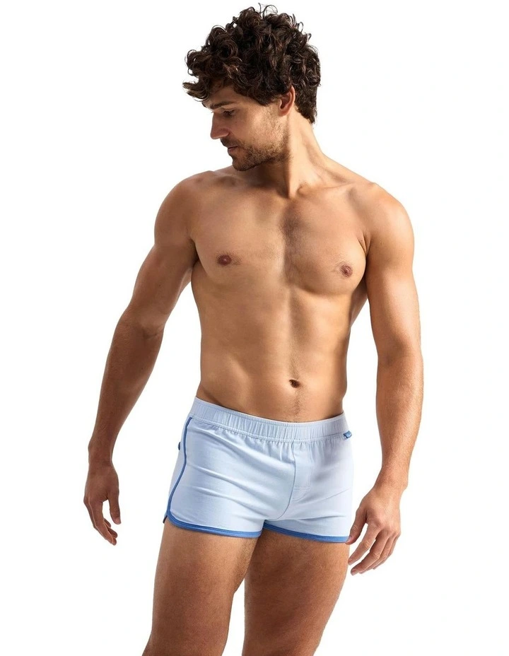 Retro Shorts in Blue image 3