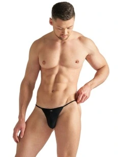 Flaunt Micro Thong in Onyx