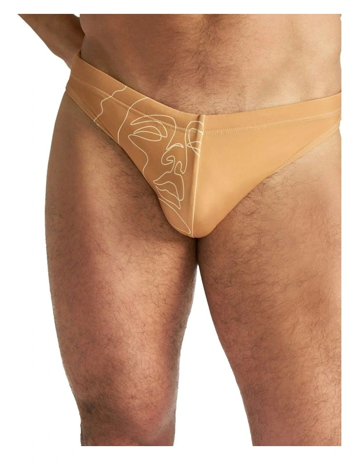Kouros Bikini Swim Brief in Dune image 4