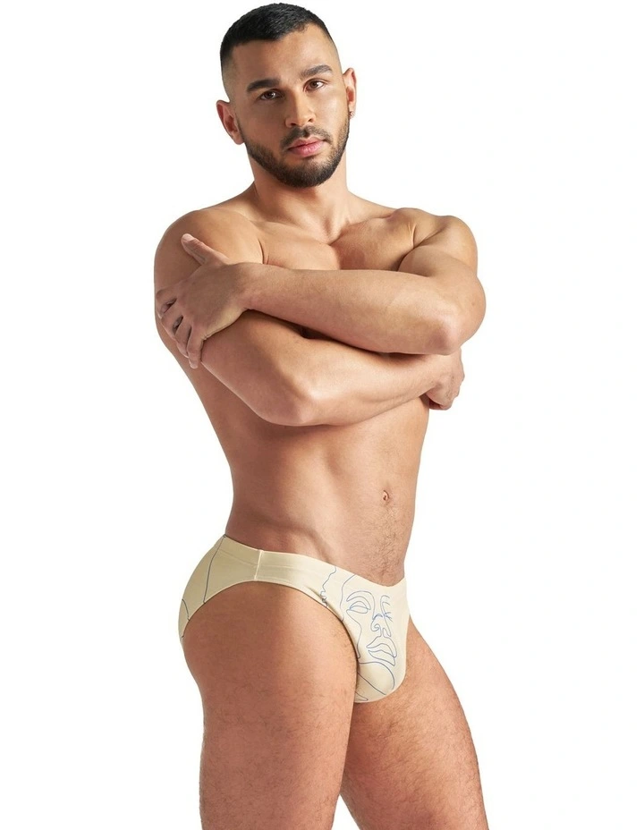 Kouros Bikini Swim Brief in Shell image 3