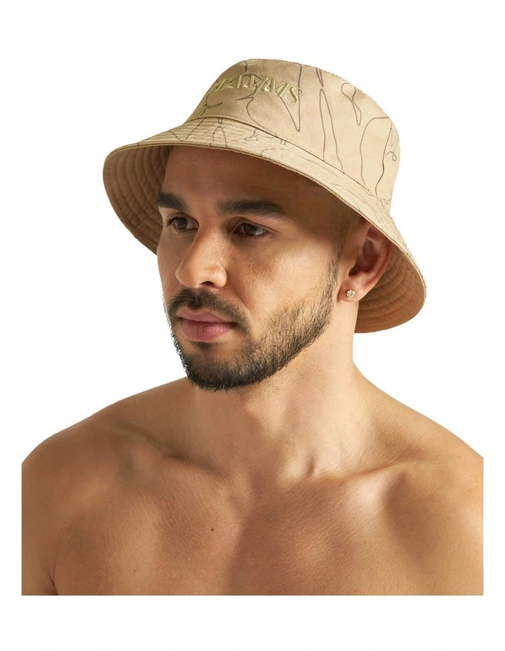 Kouros Bucket Hat in Beige image 1