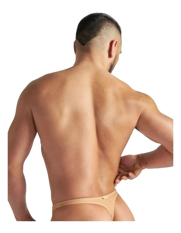 Kouros Swim Thong in Beige image 2