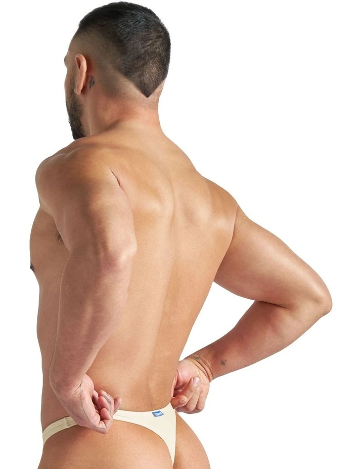 Kouros Swim Thong in Cream image 2