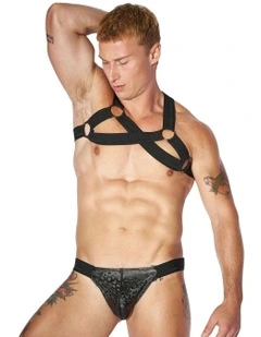 Strapped Jockstrap in Onyx